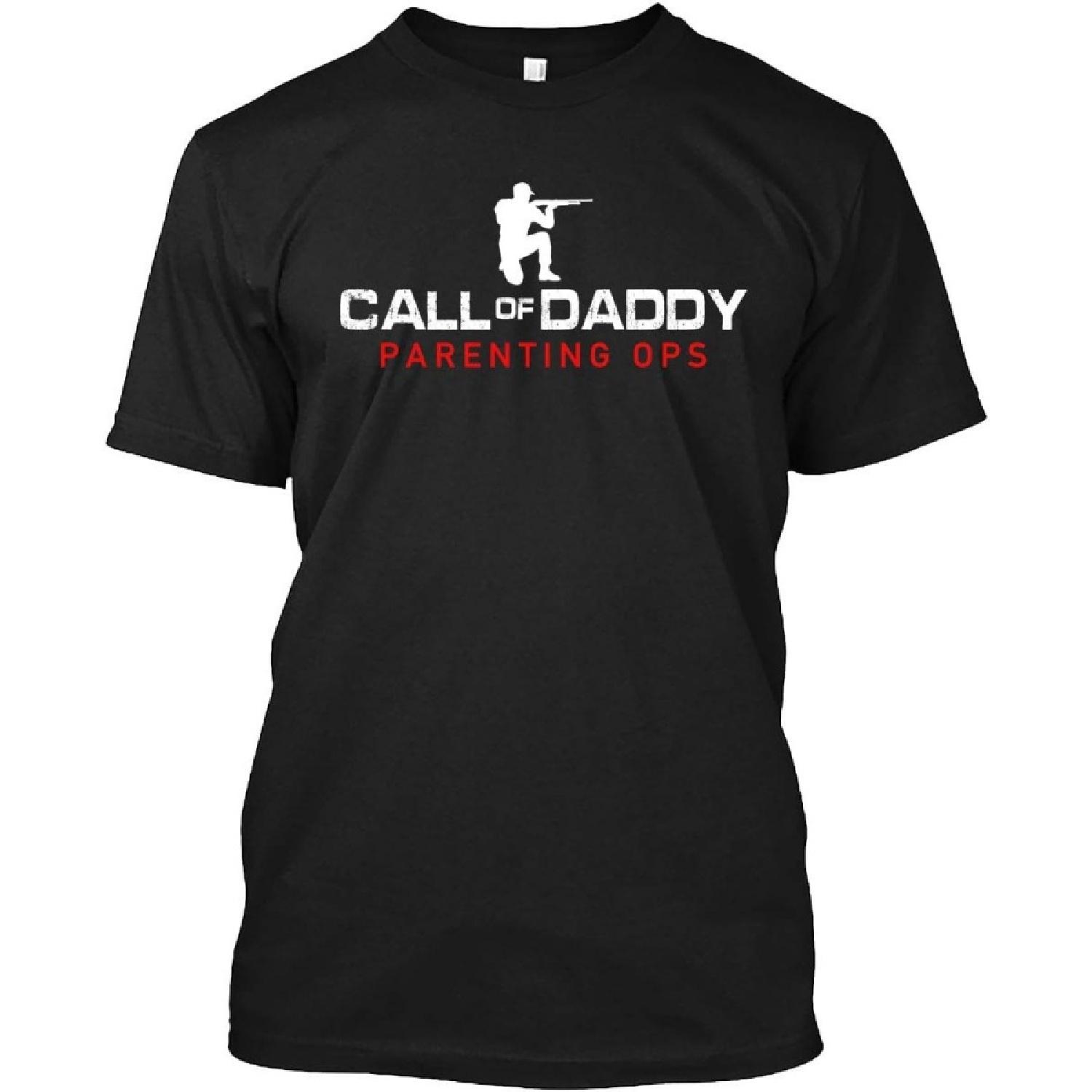 Футболка с пистолетом Call of Daddy Родительские операции Футболка с пистолетом Подарок для мужчин S