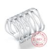 2020 New Retro Antique Open Weave Finger Ring Real 925 Sterling Silver Thumb Rings for Women Ladies Fashion Bohemian Jewelry