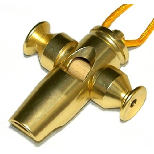 LP Sound Effect Whistle Tri-Tone Samba Whistle, Gold Tone LP352