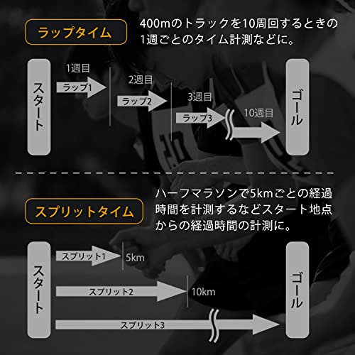 Dretec Waterproof (IPX7) & Backlit Stopwatch with 0.01-Second Accuracy, Lap/Split Function, 100 Memory Memories, Countdown, Timer, Alarm, Large Displa