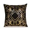 Cushion Geometric Bronzing Cover Fashion Classical Home Decor Pillow Cover Case