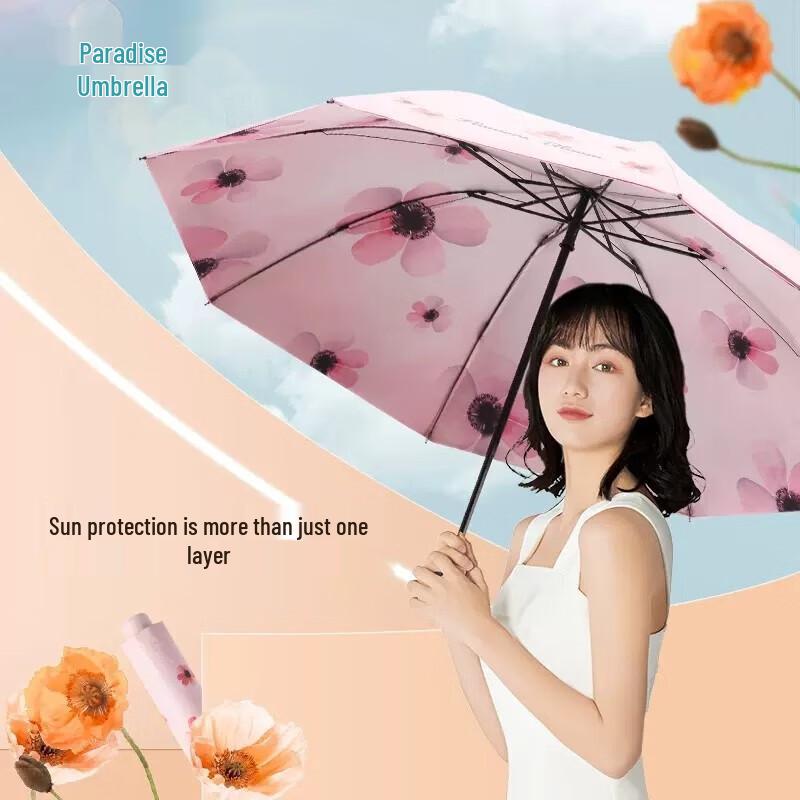 Tiantang 30998 Fresh Style UV Protection Folding Umbrella (Set of 2)