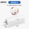5/20Pcs Cable Organizer Clip Snap Drop Wire Holder Cord Management Self-Adhive Cable Fixed Clamp Office Wiring Accessory