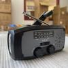 2000 Mah Emergency Radio With Led Lights Radio Usb Solar Charging Light Outdoor Travel Portable Rechargeable Fm/Am Radio