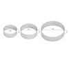 304 Stainless Steel Tart Ring 8pcs Heat-Resistant Perforated Cake Mousse Ring Round Ring Doughnut Tools for Cookies Tarts Pies