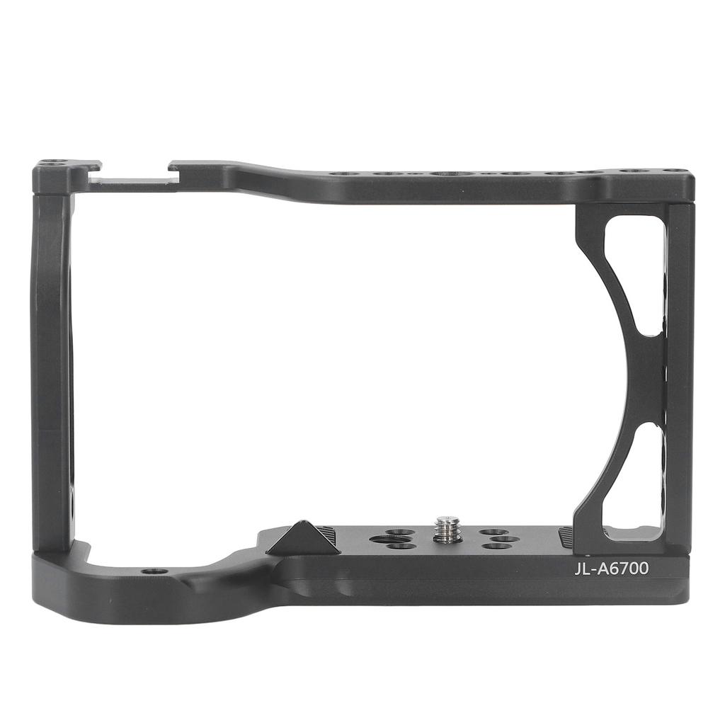 Kamerakäfig für A6700 Vertikaler Aufnahmegriff mit Cold-Shoe-Halterung 1/4 Zoll 3/8 Zoll Gewinde für Arri Fixierbohrung für Arca