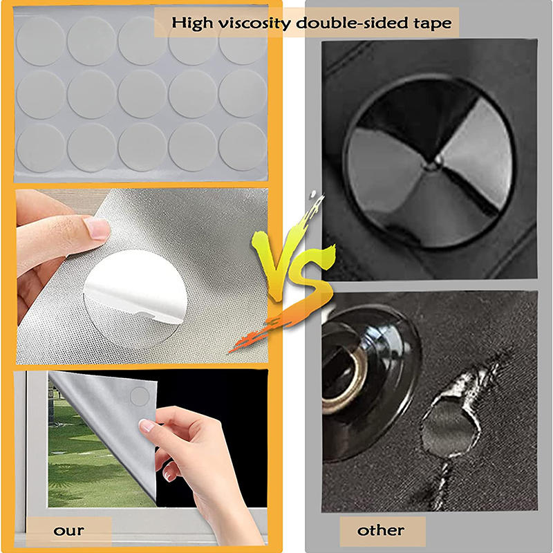 Removable Light Blocking Darkest Window Film Cloth DIY Total Blackout Glass Privacy Darkening Window Sticker HeatInsulation