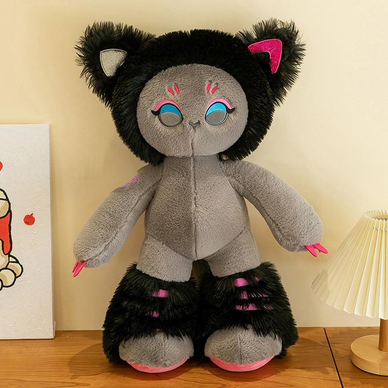 

Cat Plush Fairywoods Toy Soft Bedtime Companion Girls Kids Birthday Doll Gift 40cm чёрный