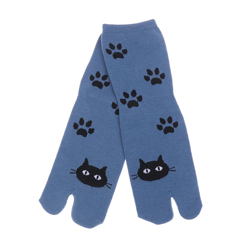 1Pair Japanese Style Two Finger Socks Unisex Clog Socks Polyester Toe Separation Socks Kimono Flip Flop Sandal Split Toe Sock