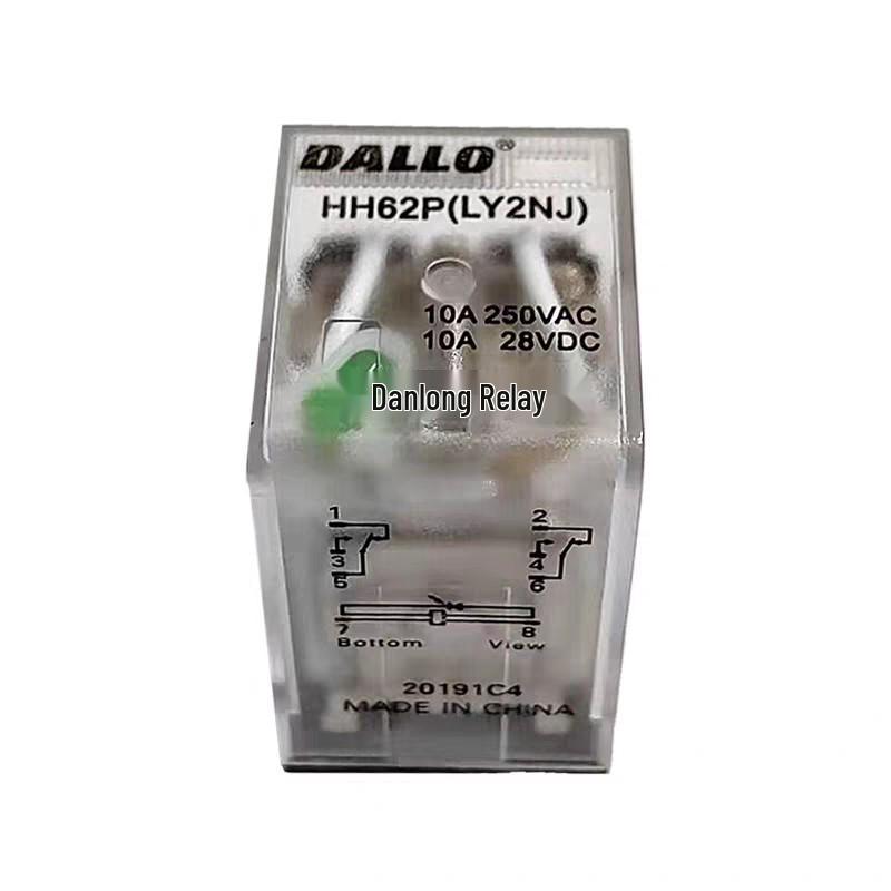 DALLO Danlong HH52P/53P/54P/62P-L Miniature Relay with Silver Contact Intermediate Relay DC