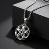 Kreative Einzigartige Radnaben Anhänger Halskette Inlay Zirkonia Edelstahl Halskette Mode Punk Schmuck für Männer Geschenk