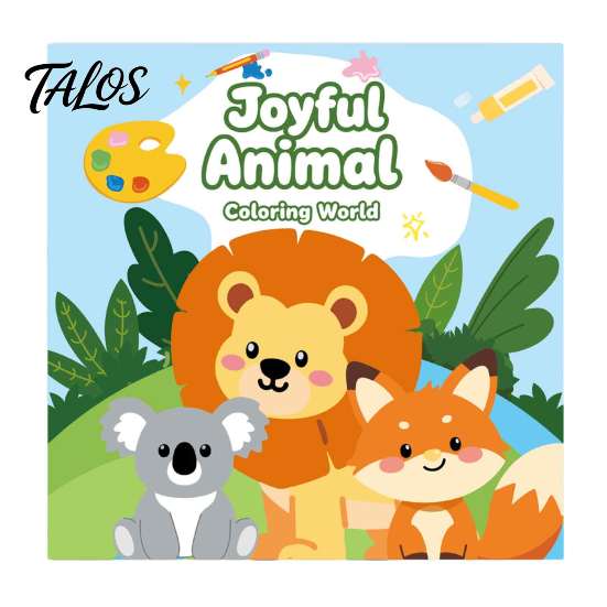 Fun Animal Pictures for Toddlers Children's Coloring Book, with Cute Theme, Thick Paper Sketchbook, Kids Art Supplies Drawing And Painting Supplies,