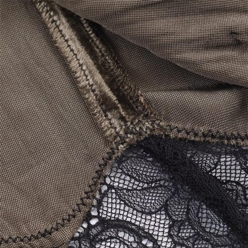 2026 Spring Women's High Waist Lace Patchwork Midi Skirt - European & American Style