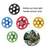 Hollows Bike Fork Tube Cover Bicycles Headset Top Caps Aluminum Alloy Bicycles Stem Top Caps Bicycles Part Easy To Install