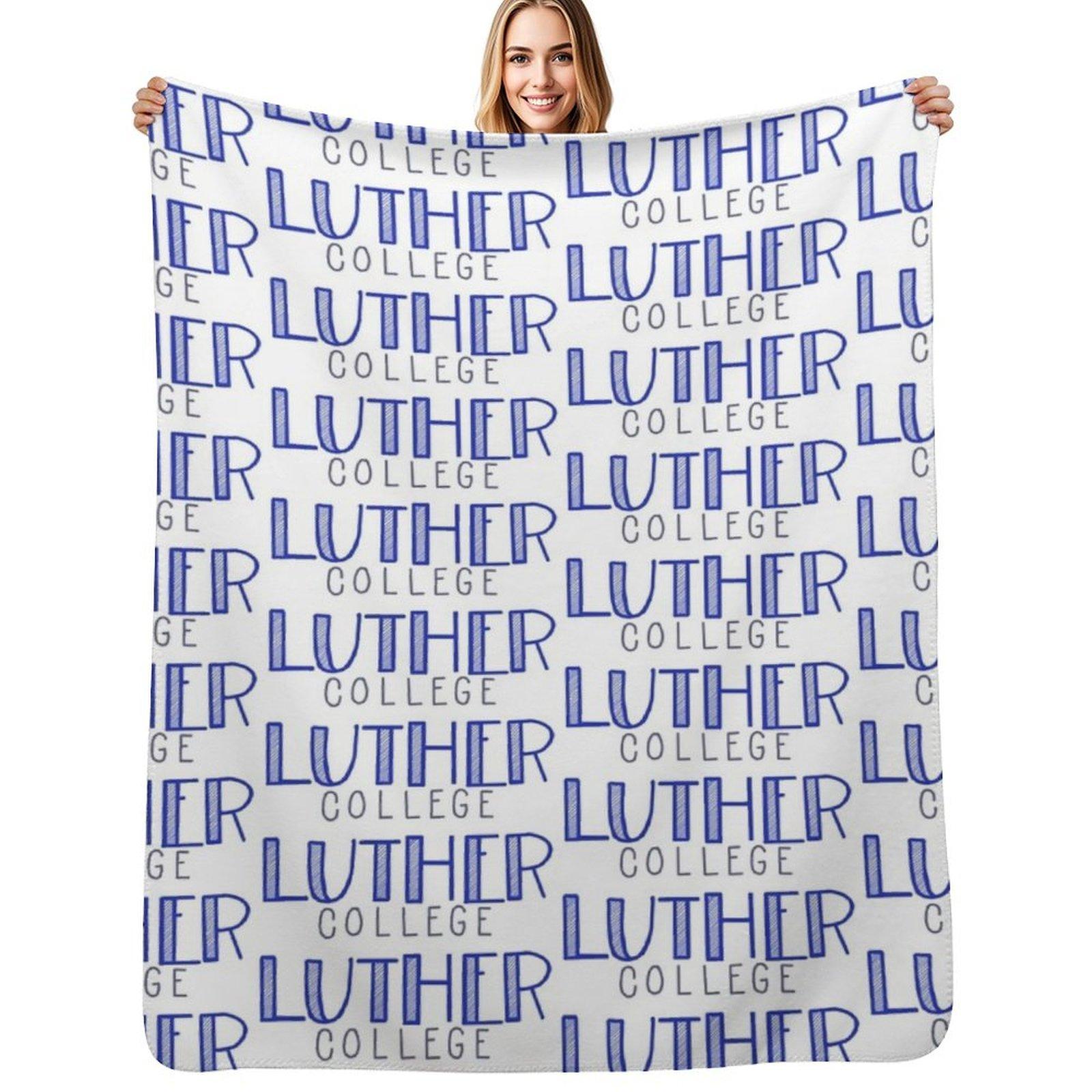 Luther College Throw Blanket Men s Soft Warm Throw Blanket for Couch Size: 75*100cm, Weight: 230 GSM