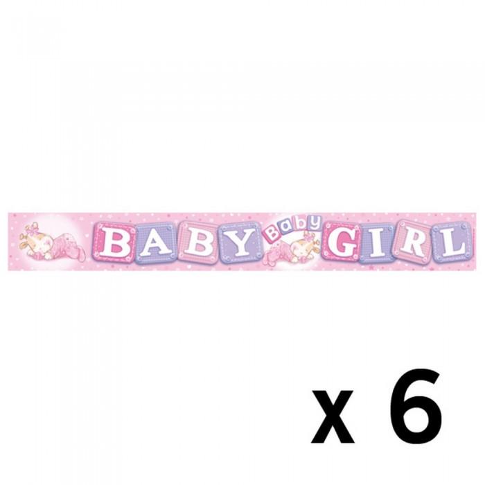 Expression Factory Holo Foil Banner Birthday Girl Six Pack