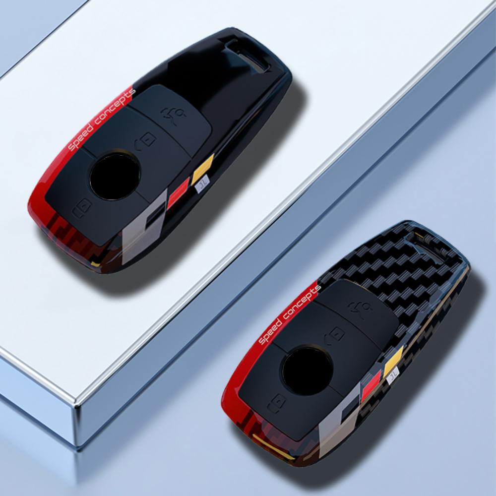 Abs Carbon Car Remote Key Case Cover Shell For Mercedes Benz A C E S G Class Glc Cle Cla Glb Gls W177 W205 W213 W222 X167 Amg