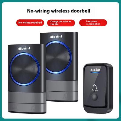Wireless Doorbell Household One To Two Ultra-long-distance Music Elderly Remote Control Doorbell Sensor Voice Pager