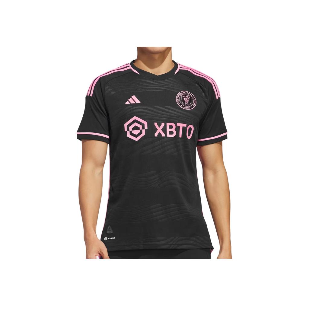 Adidas Inter Miami CF Lionel Messi 23/24 Away Authentic Jersey Black Men Streetwear JE9700