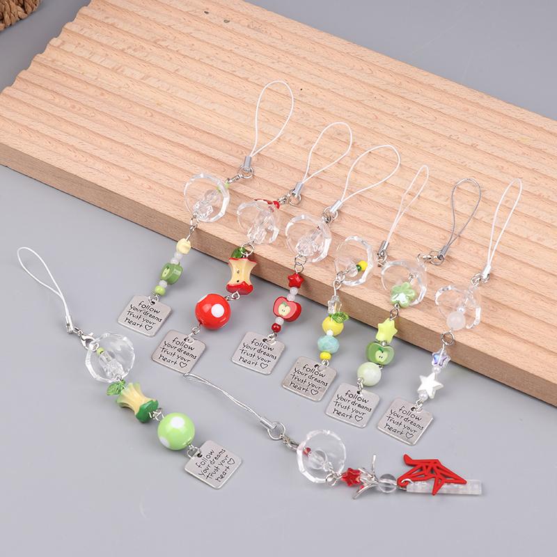 Cute Wind Chime Pendant Keyring Phone Lanyard Decorative Accessories Home Decorations Bag Camera Keychain Wind Chime Pendant