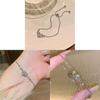Korean Style Zircon Heart Shape Hand Chain With Adjustable Length For Women