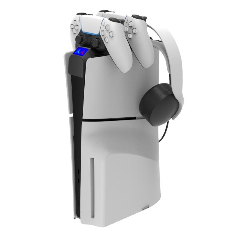 Game Controller Charging Station for Slim Charger Dock Base Gamepad Charger with LED Indicator Gaming Accessories