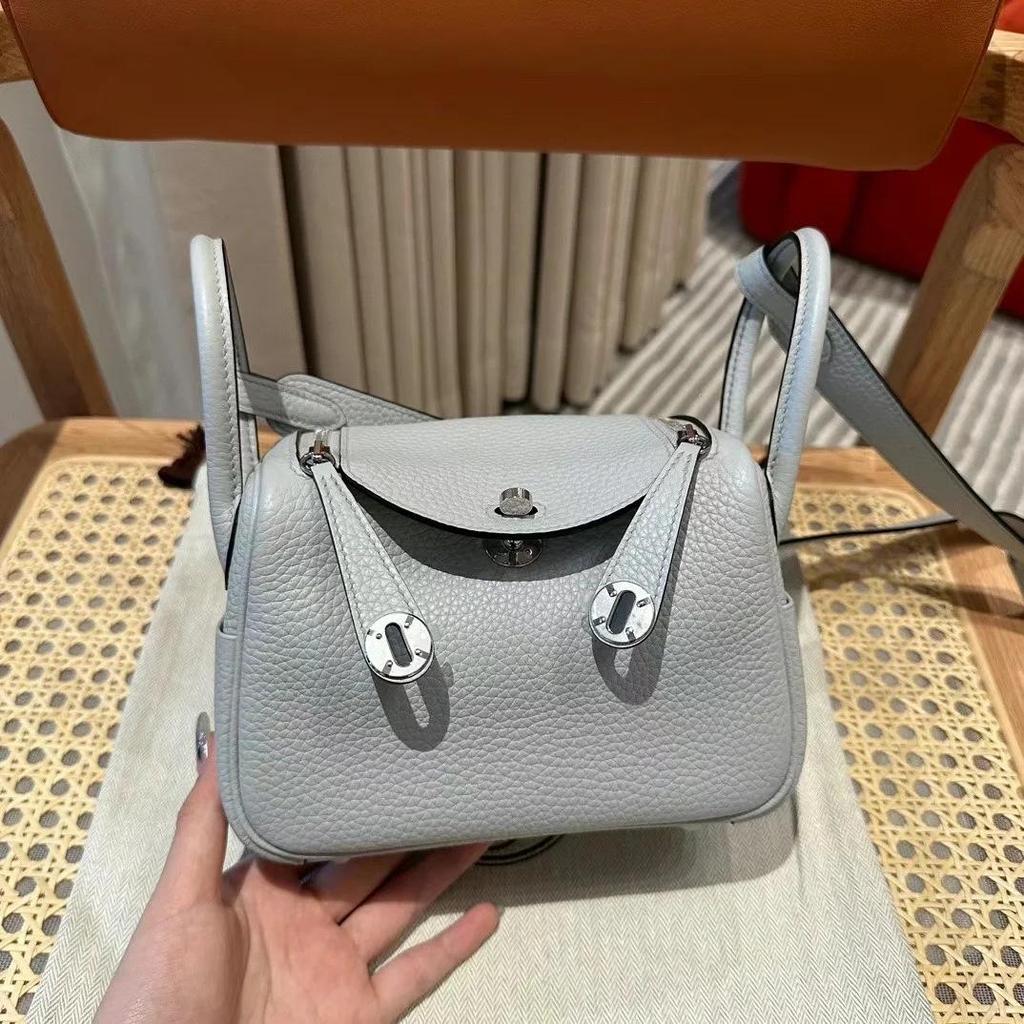 2025 Togo Leather Lindy Shoulder & Crossbody Bag: High-End Genuine Cowhide Women's Handbag