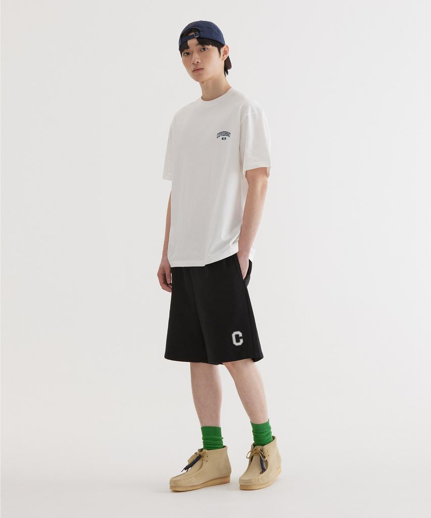 COVERNAT [2Pack] Small Arch Logo T-Shirt White