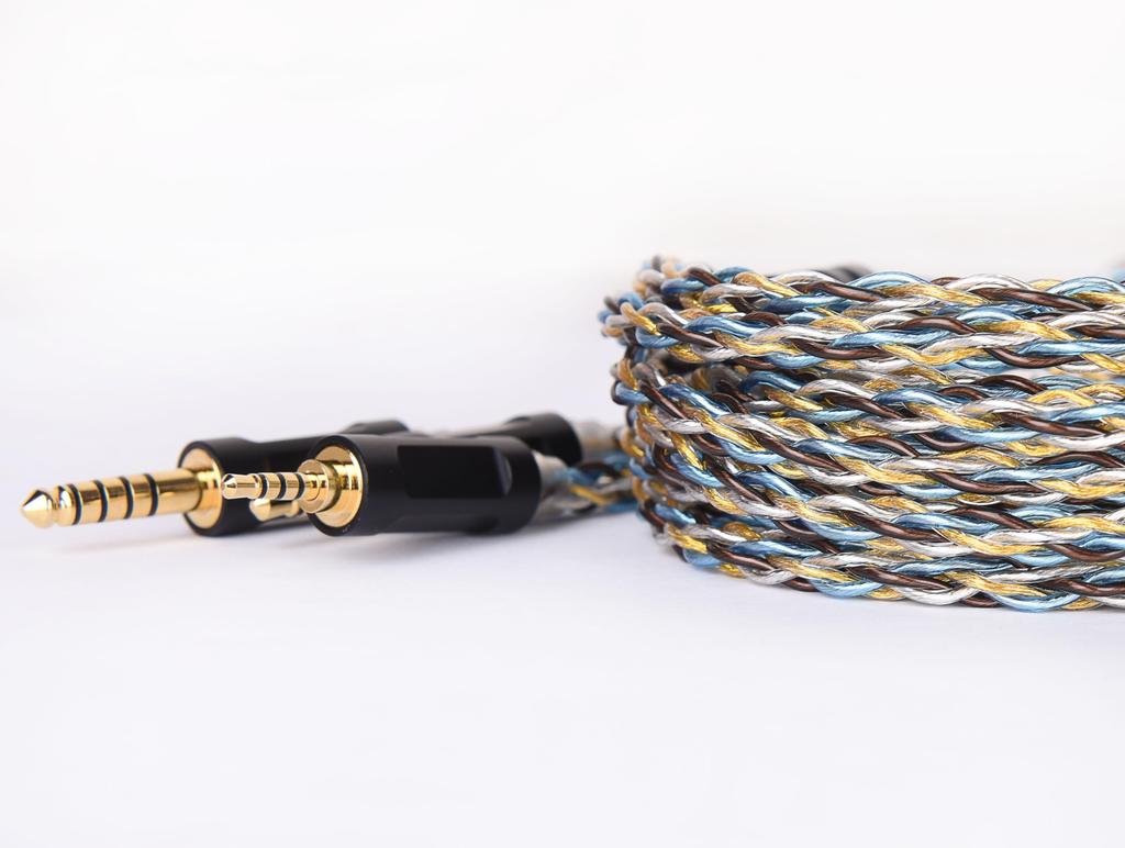 to Replacement Rare Earth Copper Alloy Furukawa Copper Stereo Earphone Upgrade CIEM Earphone Replacement Cable to [JSHiFi-Quartet] 2-Pin 3.5mm Cable,