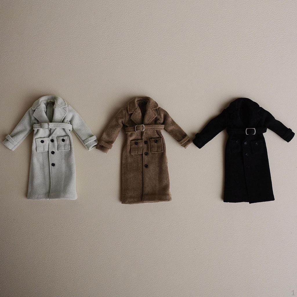 1/12 Scale Coat for Action Figures Accessories Windbreaker Clothing Miniature BJD Decoration