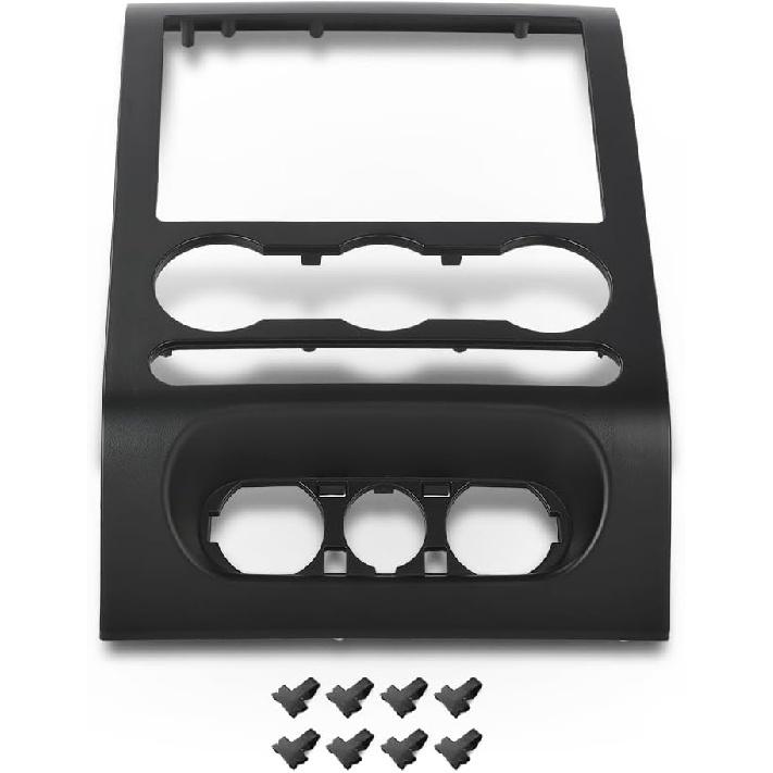 ALLGOOD Dash Bezel Center Trim Panel Cover Compatible with Ford F150 2004-2008 Ford F150 2004-2008(Black