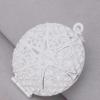 Hollow Round Pendant Long Durable Sturdy Snake Chain Hollow Photo Locket Pendant for  Evening Party