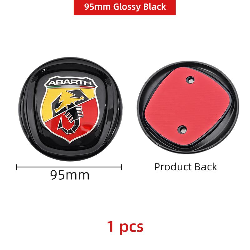 3D ABS Car Hood Front Bonnet Grill Rear Trunk Emblem Logo Badge Sticker For FIAT 500 Abarth Ducato Panda Grande Punto Tipo Pulse