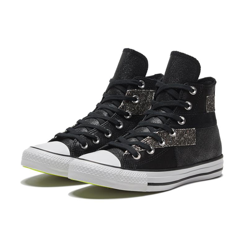 Converse Chuck Taylor All Star Lace-up Flat Heel High Top Espadrilles Women's Black