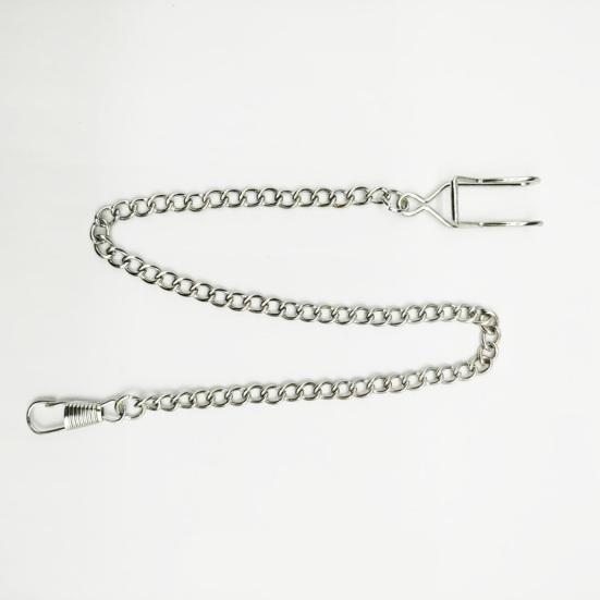 2Pcs Men Pocket Watch Chain Heavy Duty Lightweight Vintage Alloy Clip-on Pocket Watch Chain Fashion Jewelry Replacement Accessory