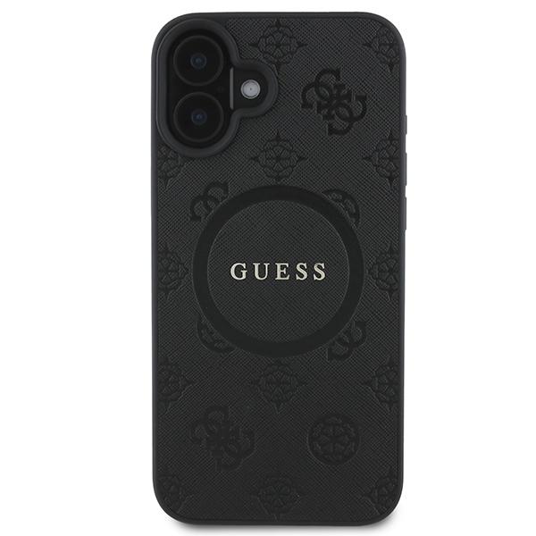 Guess Guhmp16Spsapsmek Iphone 166.1 Czarny/Black Hardcase Saffiano Peony Classic Logo Magsafe