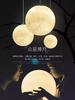 Nordic Led Resin 3D Moon Pendant Lights Bedroom Living Room Dining Lighting Decoration Interior Modern Planet Pendant Lamp