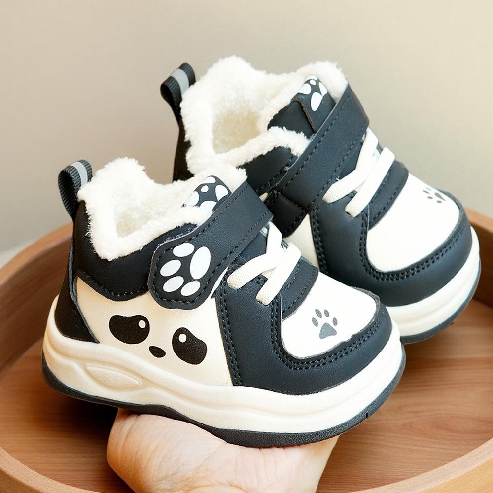 Winterschuhe für Kleinkinder: Verdickte, rutschfeste, weiche Sohle für 1-2-Jährige, Cartoon-Design