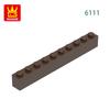 Non-Toxic 25Pcs/Lot 6111 Thick 1X10 Basic Building Blocks Classic Construction Accessories Compatible With Brick Children Gift Box
