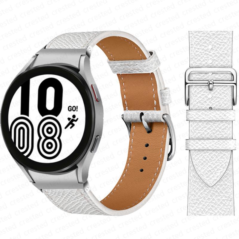 20mm Armband für Samsung Galaxy Watch 6 4 classic/5 Pro 44mm 40mm 47mm 43mm 45 Ohne Lücken Lederarmband Correa Galaxy Watch 6 Armband