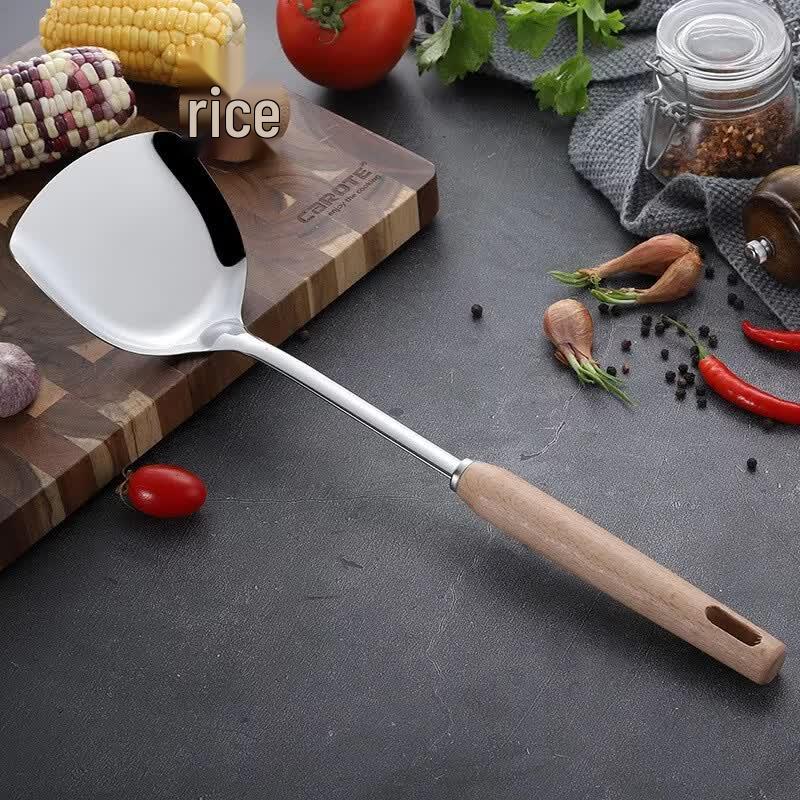 

ZISIZ Retro Beechwood Kitchen Utensil Set