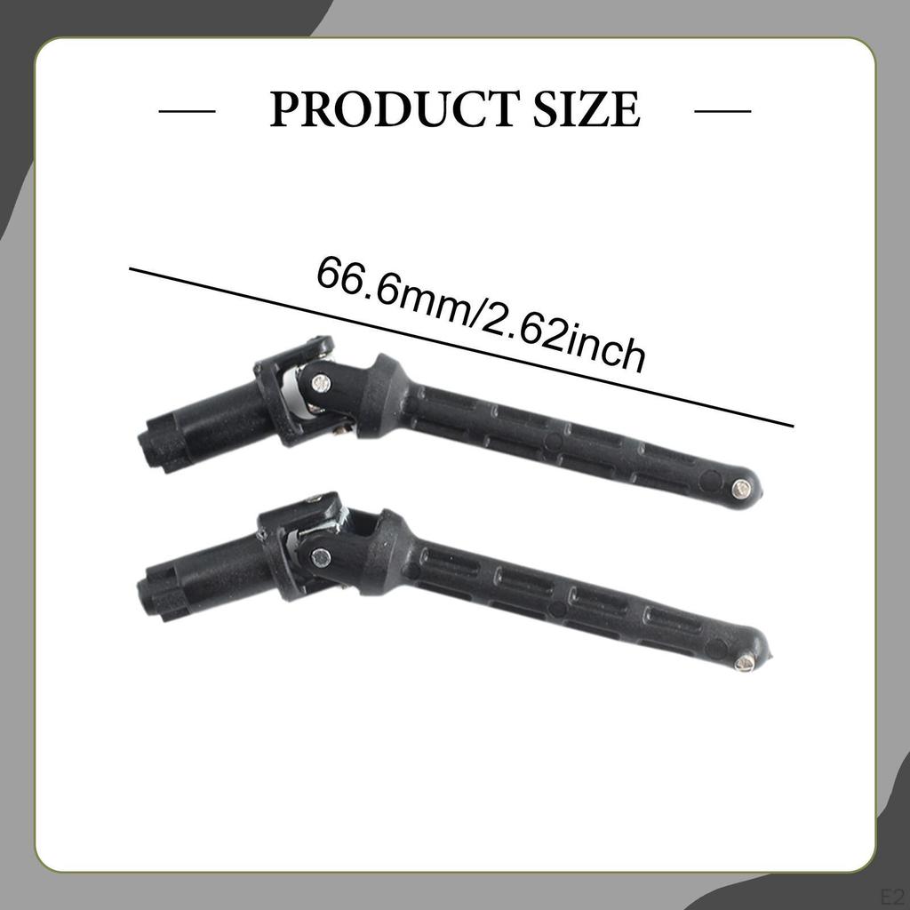 2Pcs RC Car Front Driveshaft Assembly Replace Sturdy Easy to Install Part for 18103 18101 1/18 Scale