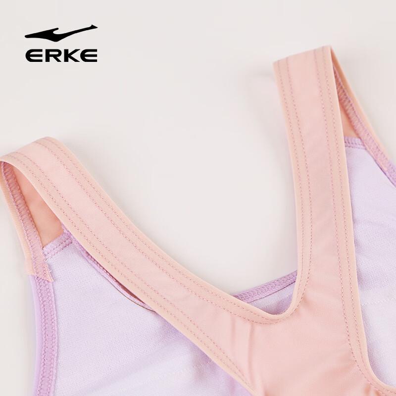 ERKE Girls' Sleeveless One-Piece Swimsuit