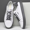 Fashion High Quality Mens Genuine Leather Shoes Comfortable Sneakers Fashion Designer Vulcanize Shoes Soft Versatile Skateboard Footwear