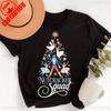 Merry Christmas Nutcracker Squad Christmas Tree Shirt Holiday Ballet Tee Crewneck Casual Style  Allmatch Printed Tshirt Tops