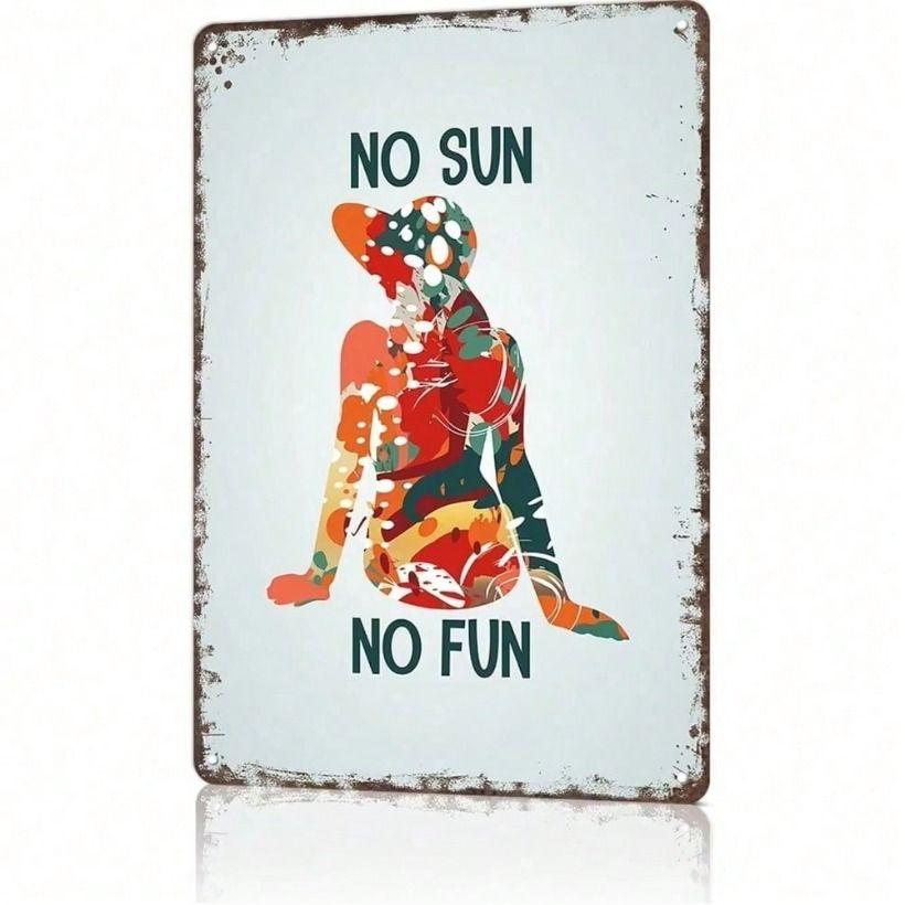 Metal Poster Vintage Woman Funny Wall Art 8x12 Inch Home Decor Sign
