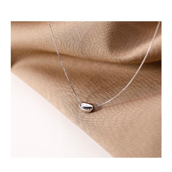 925 Sterling Silver Necklace Pendant Soybean High Quality Fashion Jewelry For Women Chains Wedding Birthday GiftGood product