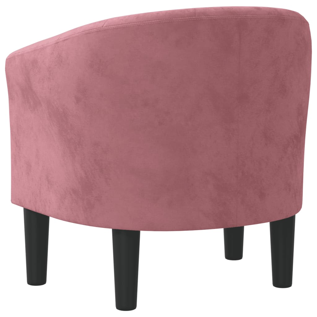 Club Chair Pink Velvet