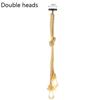Retro Vintage Hemp Rope Pendant Light American Industrial Hanging Lamps Creative Loft Country Style Ceiling Lamps E27 Edison LED