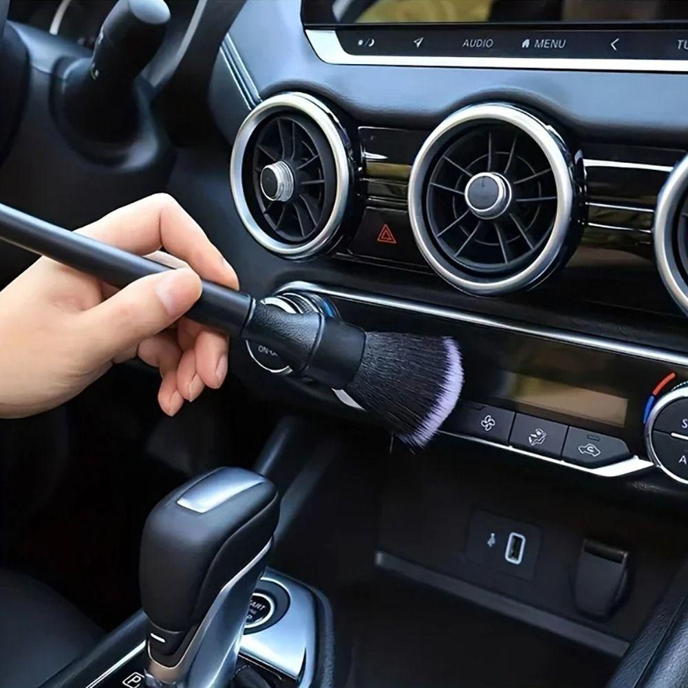 1Pcs Long Short Car Interior Detailing Brush Soft Bristle Car Cleaning Tool  Car Accessory